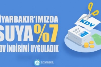 Diyarbakır’da KDV indirimiyle su faturaları daha da düşecek