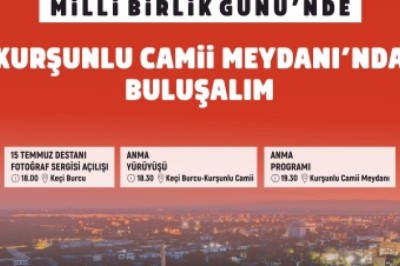 15 Temmuz etkinlikleri Kurşunlu Cami Meydanında