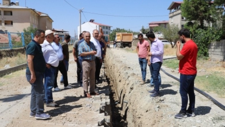 Lice altyapı ve içme suyu projesinde çalışmalar sürüyor